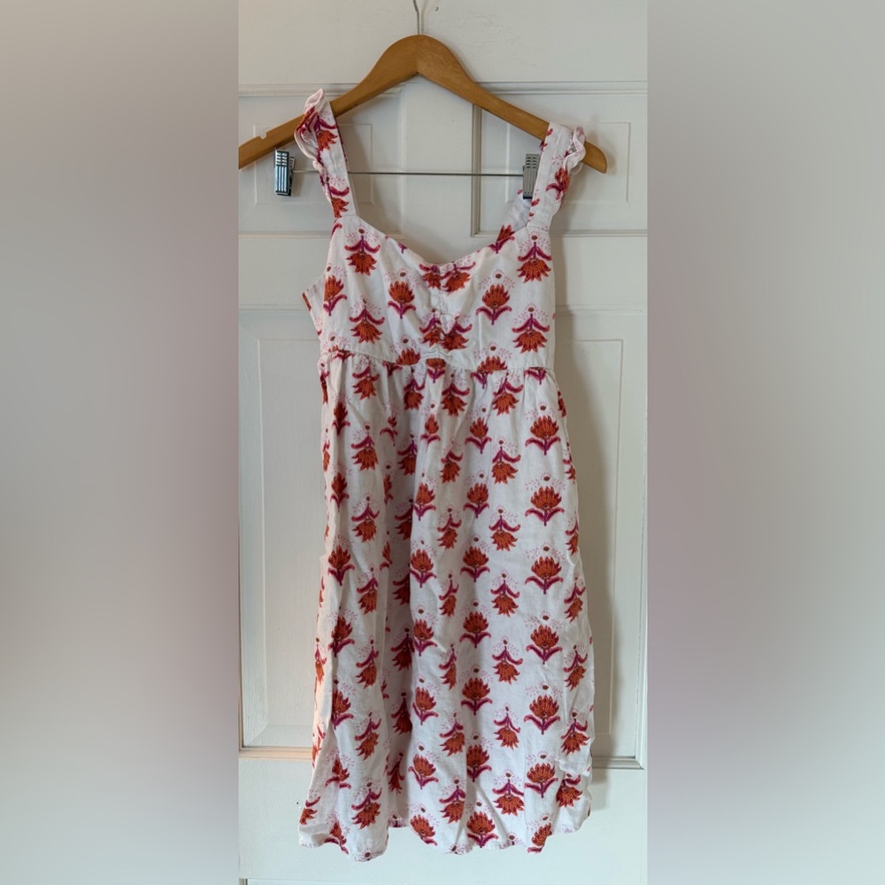 J. Crew Pink and White Floral Dress